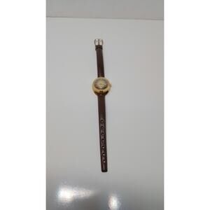 Vintage Timex Electric Watch Untested Stiff Band Cracked Face